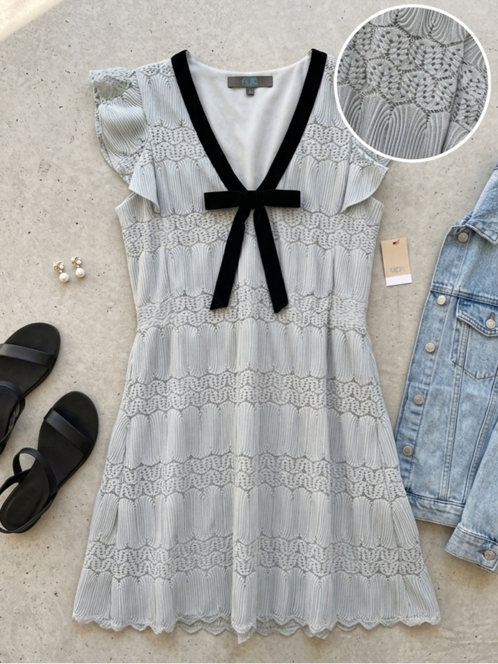 Eva Franco Anthropologie Gray Plisse Accordion Pleat Dress Size Small